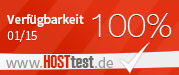 Hosttest - Webhoster Vergleich 100% Januar 2015
