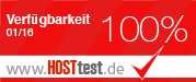 Hosttest - Webhoster Vergleich 100% Januar 2016