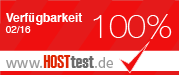 Hosttest - Webhoster Vergleich 100% Februar 2016