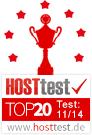 Webhosting Vergleich von hosttest.de