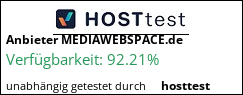 Webhostertest auf hosttest.de