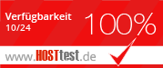 Auszeichnung 100% Verfügbarkeit