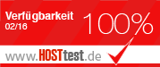 Websites 100% Verfügbarkeit 2016/02