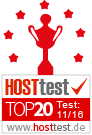 Webhosting Vergleich von hosttest.de