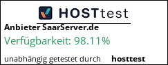 Webhostertest auf hosttest.de